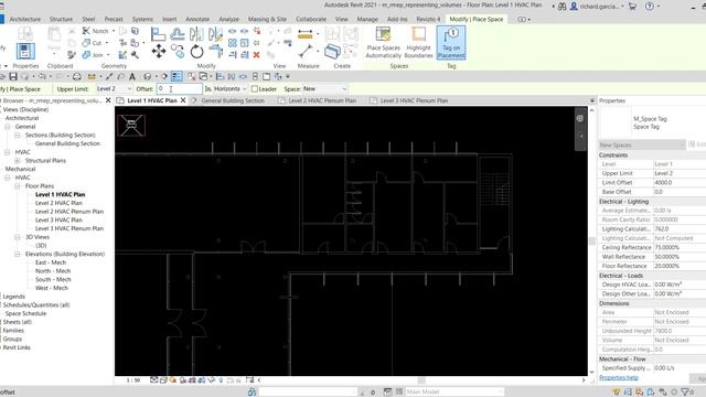 REVIT MEP 2021 - STEP BY STEP TUTORIAL 10 - HOW TO CREATE SPACES смотреть онлайн