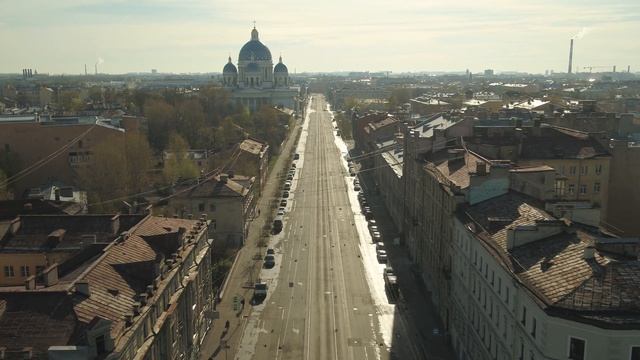 Пустой Санкт-Петербург с высоты птичьего полёта во время карантина смотреть онлайн