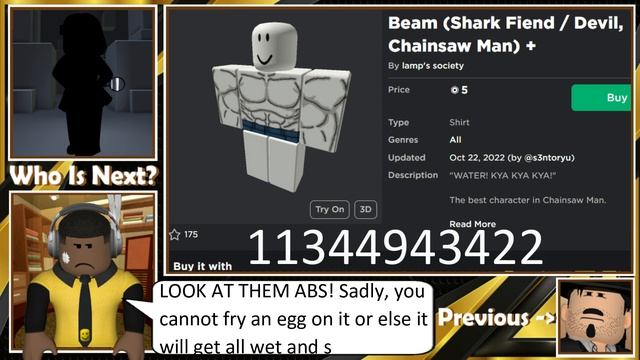 Chainsaw Man - Beam Roblox Outfit Tutorial смотреть онлайн