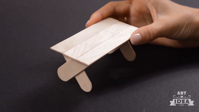 DIY Mini Popsicle Stick Table & Chairs | Art IDEA смотреть онлайн