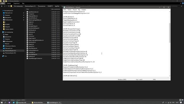 Scum | Настройки конфига одиночной игры | Где найти | Как настроить одиночку под себя смотреть онлайн