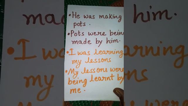 How we change Active into Passive Voice in Past Continuous Tense/Rules/Examples/Full Explanation смотреть онлайн