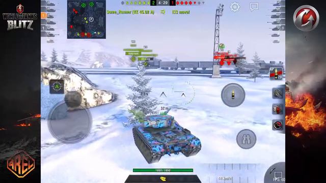 T54E1 WoT Blitz - 5958 Dmg Loss