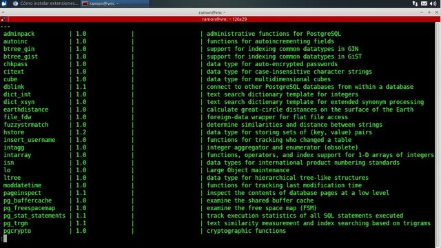 Cómo instalar extensiones en PostgreSQL смотреть онлайн