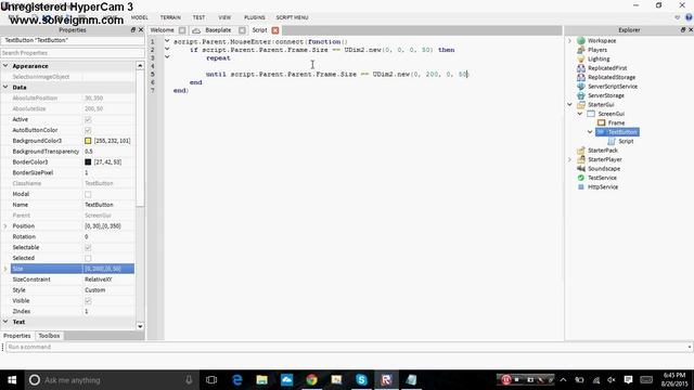 Roblox: How to make a button with Hover Effect - Kinq Studio смотреть онлайн
