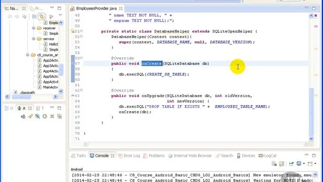 11 Content Providers DatabaseHelper смотреть онлайн