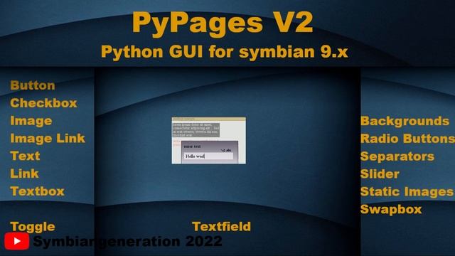 how to make Symbian apps, PyPages V2 python Graphical User Interface library смотреть онлайн