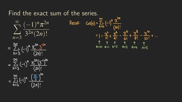 How to Find the Exact Sum of a Series using Taylor Series | Series | Calculus | Glass of Numbers смотреть онлайн