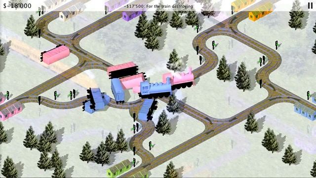 10 seconds of funny train crashes in Raildale смотреть онлайн