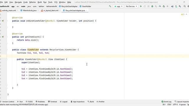 Menampilkan Data Rest API di RecycleView pada Android Studio смотреть онлайн
