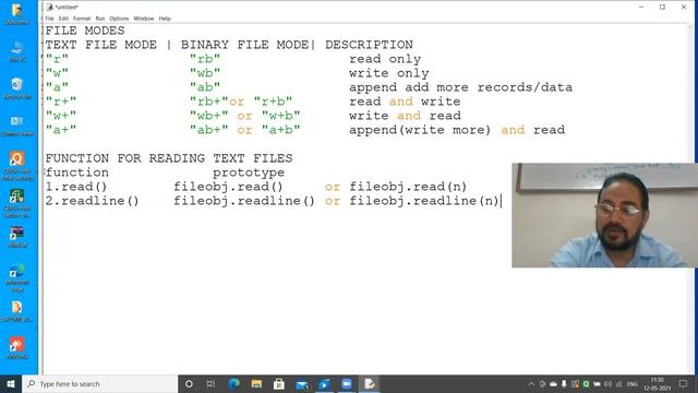 CLASS XII COMPUTER SC CH-5 TEXT FILES 13-05-2021 смотреть онлайн