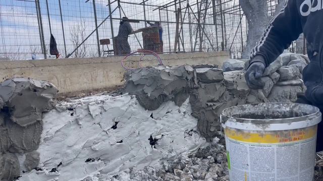 Камень из Арт бетона бордюр бассейна дорожки Цветочник из Арт бетона art concrete stone curbs paths смотреть онлайн