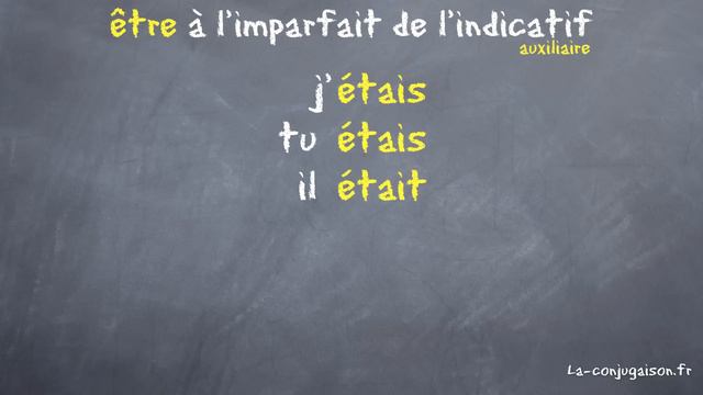 être à l'imparfait de l'indicatif - La-conjugaison.fr смотреть онлайн