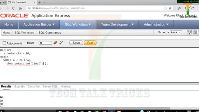 While loop statement in PL/SQL | Part - 14| In Hindi by Tech Talk Tricks смотреть онлайн
