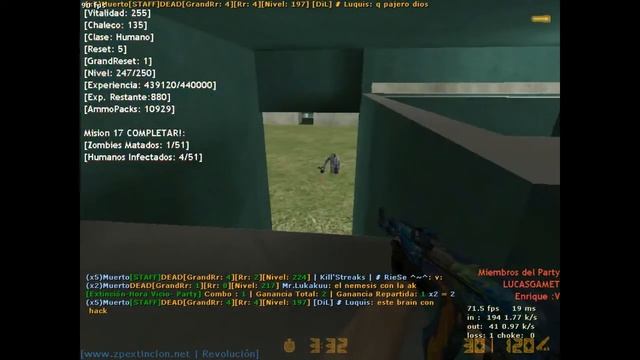 Cs 1.6 No steam Zombie Plague Server Argentino+Boss 2017 Parte 26☠ смотреть онлайн