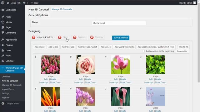 WordPress 3D Carousel смотреть онлайн