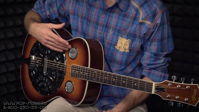Резонаторная гитара STAGG SR607. Играем слайдом