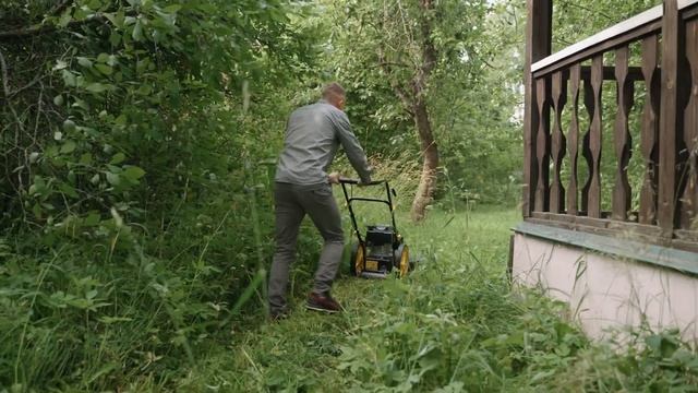 Лесочная газонокосилка для высокой травы GLM-5.0 L HUTER | Лучше, чем триммер и газонокосилка смотреть онлайн