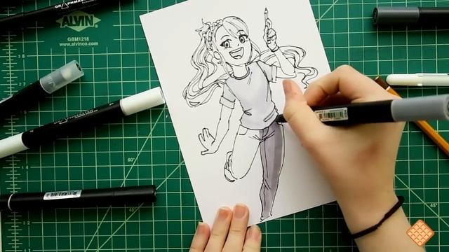 DRAWING MYSELF IN MANGA | SCRAWLRBOX смотреть онлайн