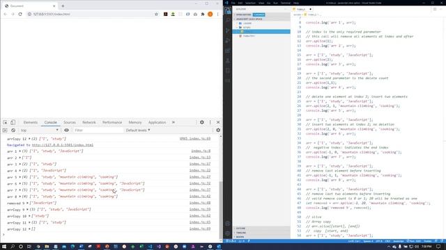 25 JavaScript Array Splice And Slice смотреть онлайн