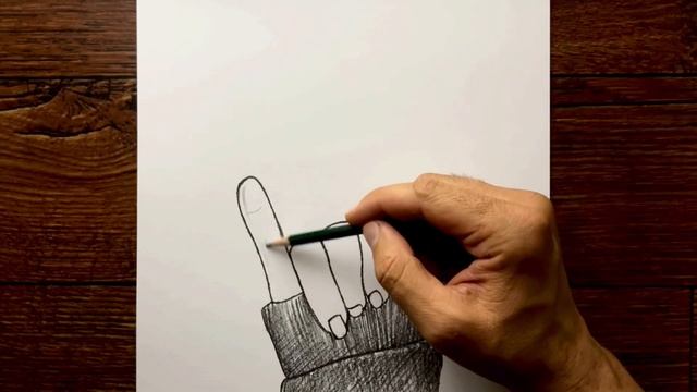 El Çizimi Ve Kalpli İp Çizimi - Kolay Karakalem Çizimleri Nasıl Yapılır - Çizim Mektebi Easy Drawin