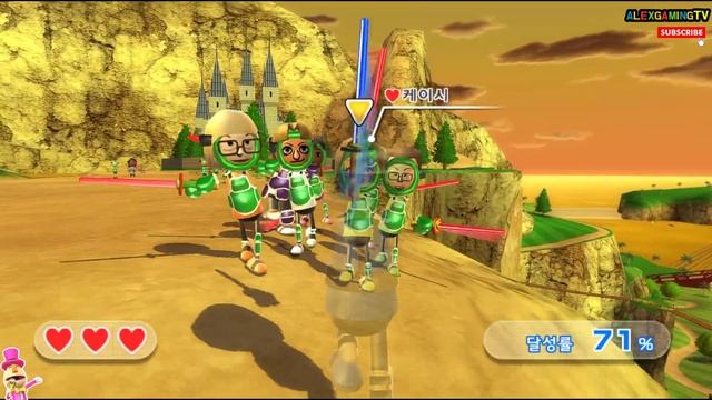 Wii Sports Resort Swordplay walkthrough (Wii 스포츠리조트 검술, 검술연속대련) for Wii ( Learning 10 Stage Clear ) смотреть онлайн