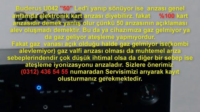 (0312) 436/54/55 BUDERUS U042 - ''50'' DERECE (IŞIĞI) YANIP SÖNÜYOR смотреть онлайн