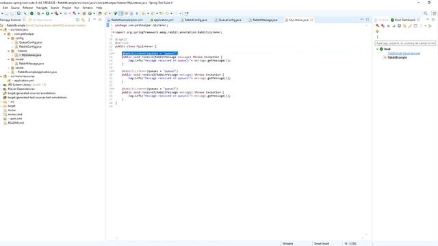 Spring Boot RabbitMQ example смотреть онлайн