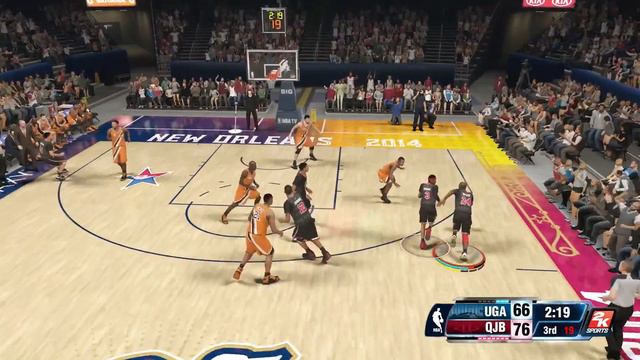NBA 2k14 MyTEAM Xbox One Gameplay - Iverson, Harden, Kobe Backcourt Dominating смотреть онлайн