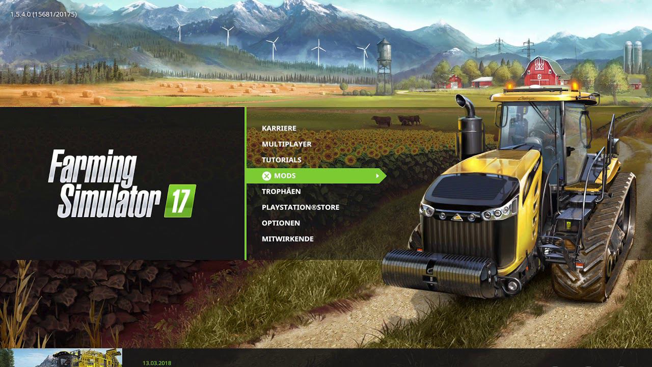 PS4 Farming Simulator 17 Интерфейс на PS4 смотреть онлайн