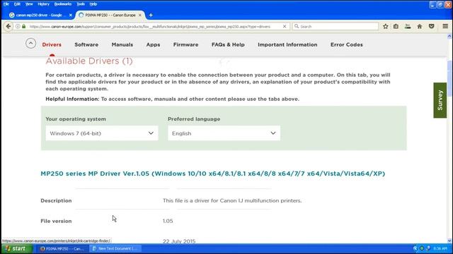 Canon MP250 Driver, Download смотреть онлайн