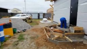 Опалубка под крыльцо. Три ступеньки.