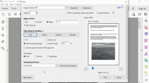 How to print selected area in pdf using Adobe Acrobat Pro DC