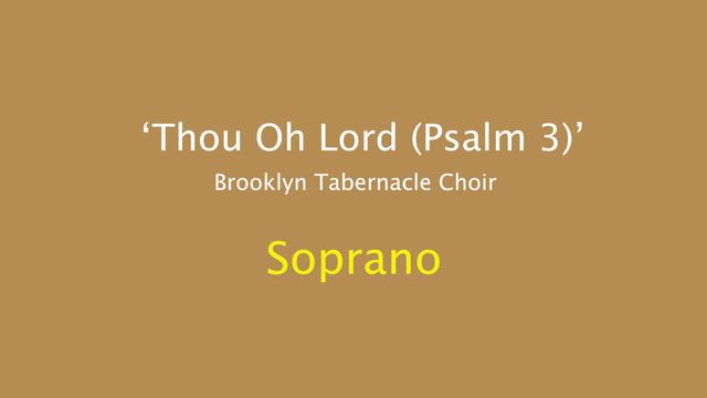 Soprano | Thou Oh Lord | Brooklyn Tabernacle Choir смотреть онлайн
