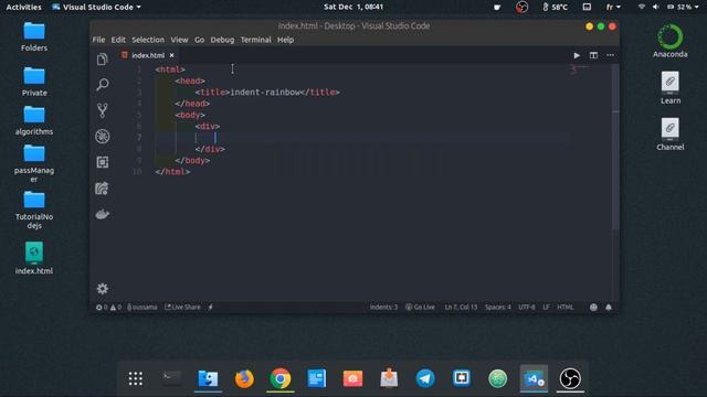 Indent-rainbow extension visual studio code смотреть онлайн