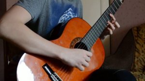 Игра на гитаре.Если б не было тебя.