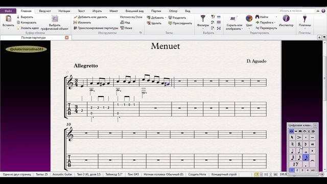 Д. Агуадо Менуэт (Урок 32) смотреть онлайн