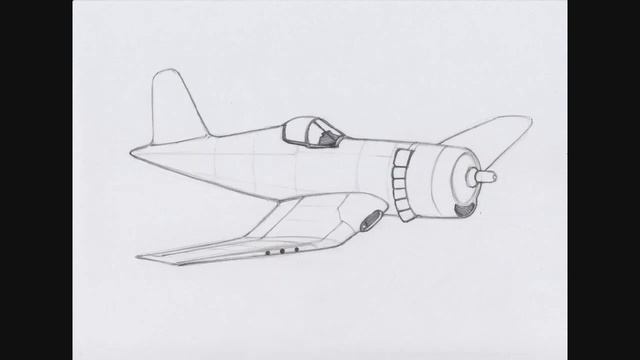 How to Draw a F4U Corsair (Freehand Sketch) смотреть онлайн