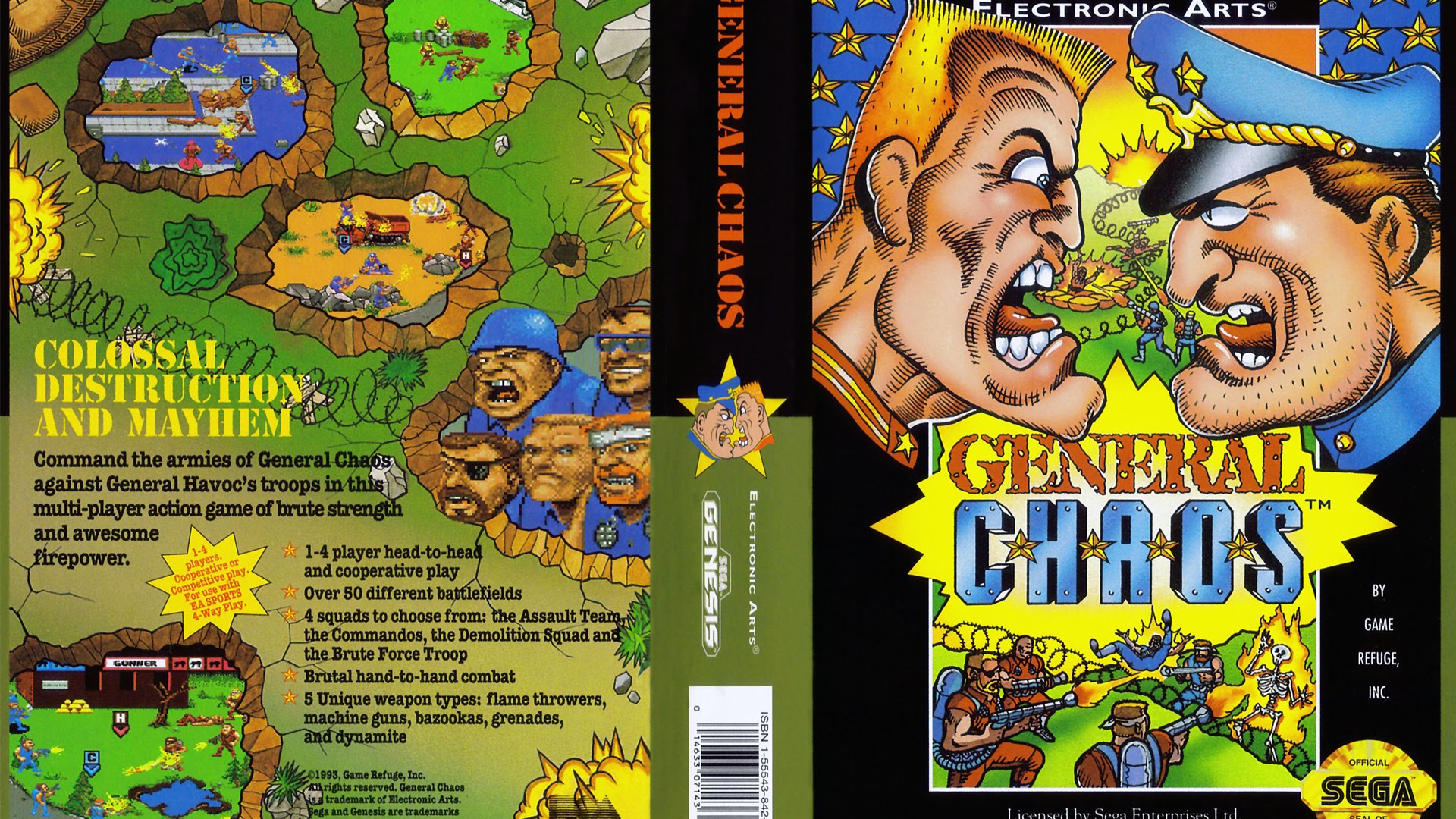 Sega Mega Drive 2 (Smd) 16-bit General Chaos