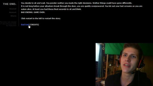THE END - [multiple choice text adventure game] смотреть онлайн
