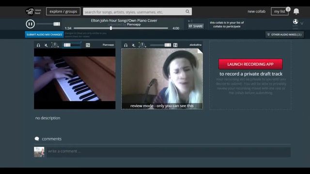 Elton John - YOUR song (AlaskAlinA cover | collaboration) смотреть онлайн