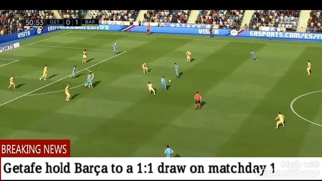 A DRAW AT GETAFE!!! BARCELONA CAREER MODE SERIES - MATCHDAY 1 HIGHLIGHTS смотреть онлайн