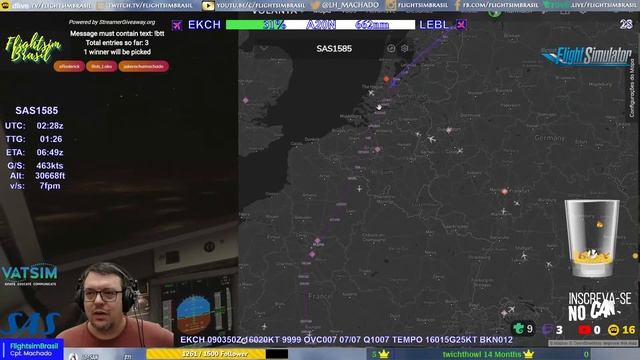 INCENT PRO | BTT SAS [PT|EN] MSFS | Vatsim | A20N | SAS1585 | Copenhagem to Barcelona смотреть онлайн