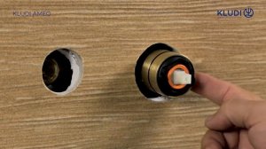 KLUDI 38243+AMEO Монтаж настенного смесителя для раковины