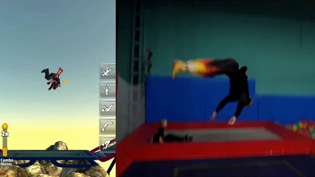 ПОВТОР ТРЮКОВ ИЗ ИГРЫ Flip Master /pavelthetigr, батуты, сальто назад, паркур мастер, трейсер/ смотреть онлайн