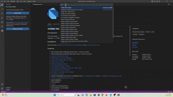 Create Flutter Project in VSCode (Visual Studio Code Editor) #flutter #vscode
