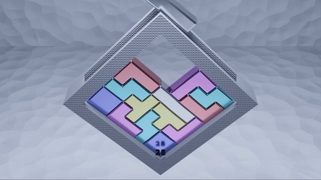 Soft body Tetris with Rhombus frame смотреть онлайн