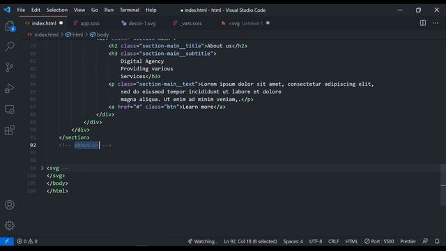 Верстка сайта с нуля ч.2. Изогнутый фон на CSS. Свойство pointer-events. | VIMP dev смотреть онлайн