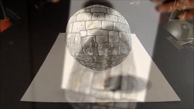 How to Draw 3D Stone Ball - Drawing 3D Sphere - 3D Trick Art смотреть онлайн