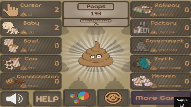 Кликер Какашки, Очень Много Какашки )) флеш игра